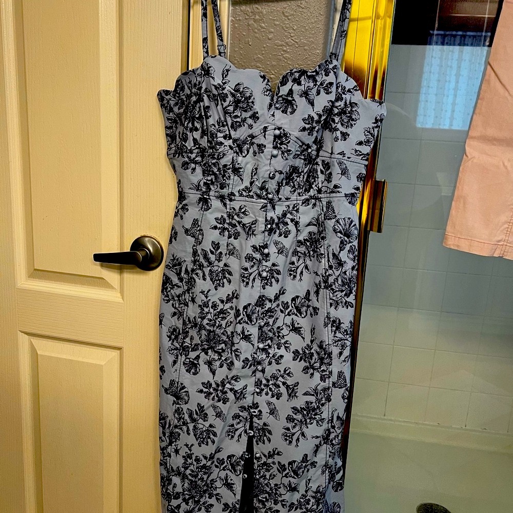 Floral mid dress by antropology